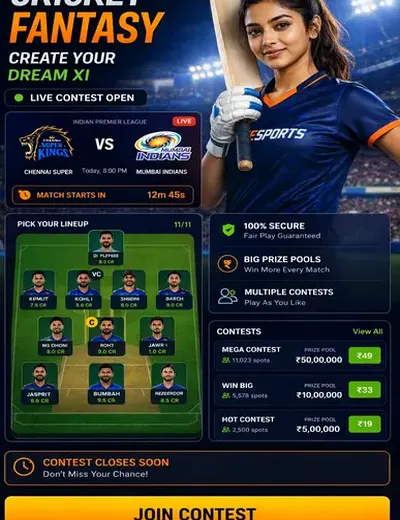 Tigerexchcasino (tigerexch casino) fantasy cricket & matchday visual 3